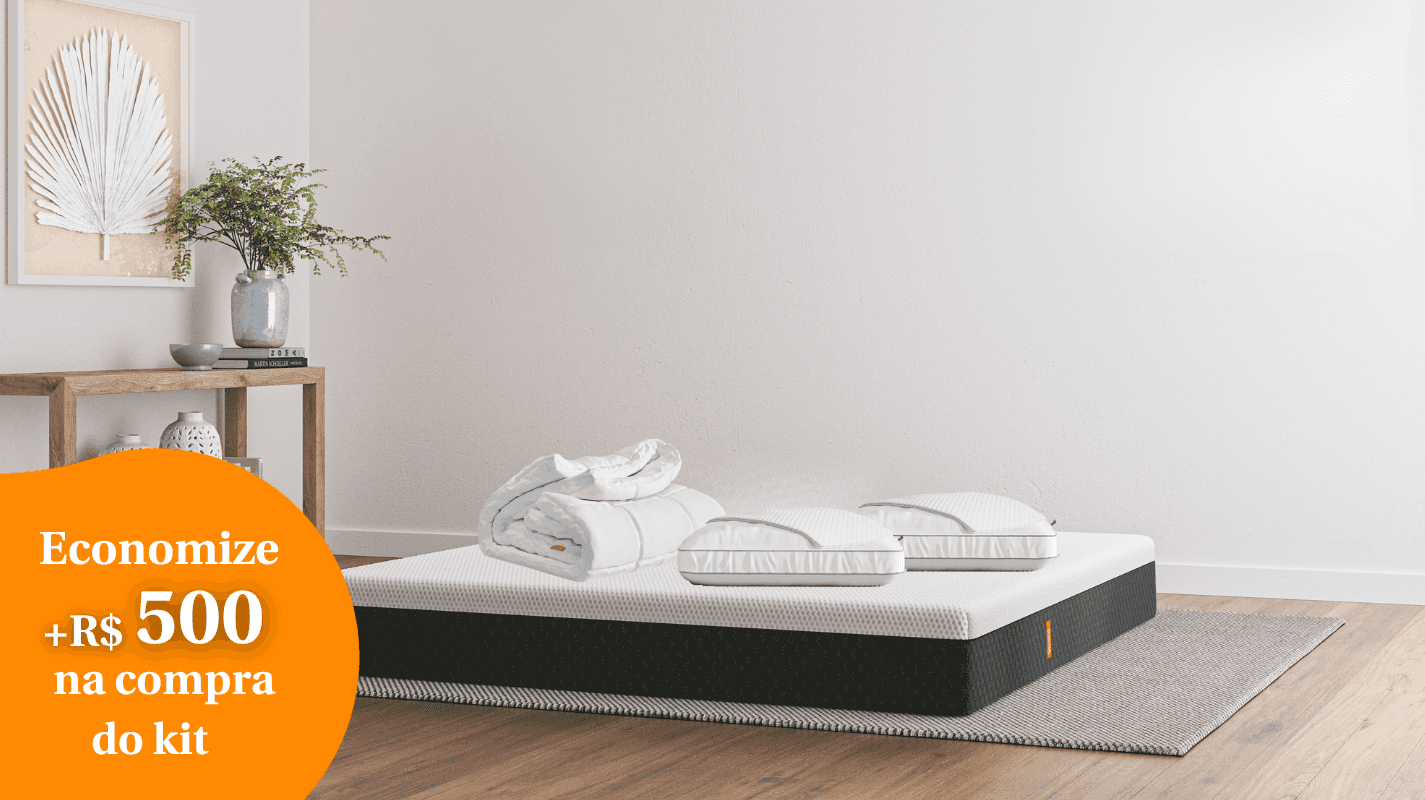 Kit Colchão Premium Hybrid 2.0 + Pillow Top + Travesseiro + Protetor 1